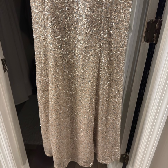 Crystal Doll Gold Sequin NYE/prom/ wedding Dress - Picture 7 of 10
